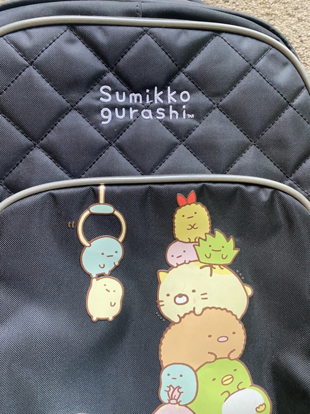 Sanrio Sumikko Gurashi Black XL Kids Backpack - Picture 3 of 9